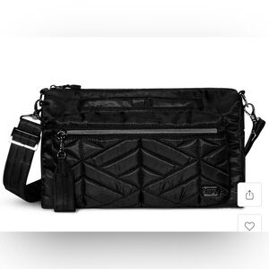 Lug Stretch Crossbody Bag Midnight Black